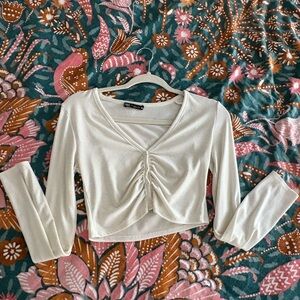 Zara Ruched Crop Top